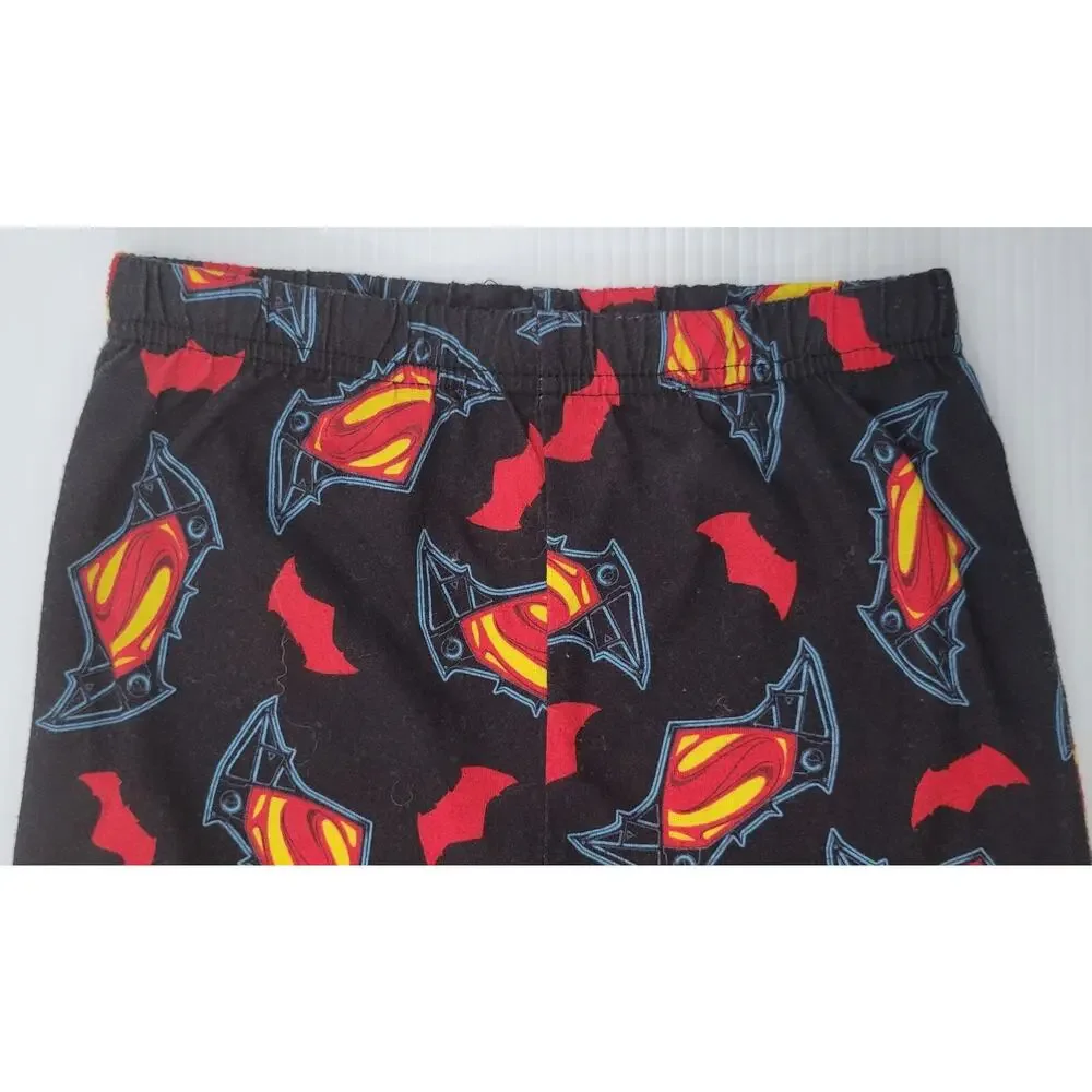 L) Batman vs Superman Dawn of Justice Sleepwear Pants Children Size 8 Polyester